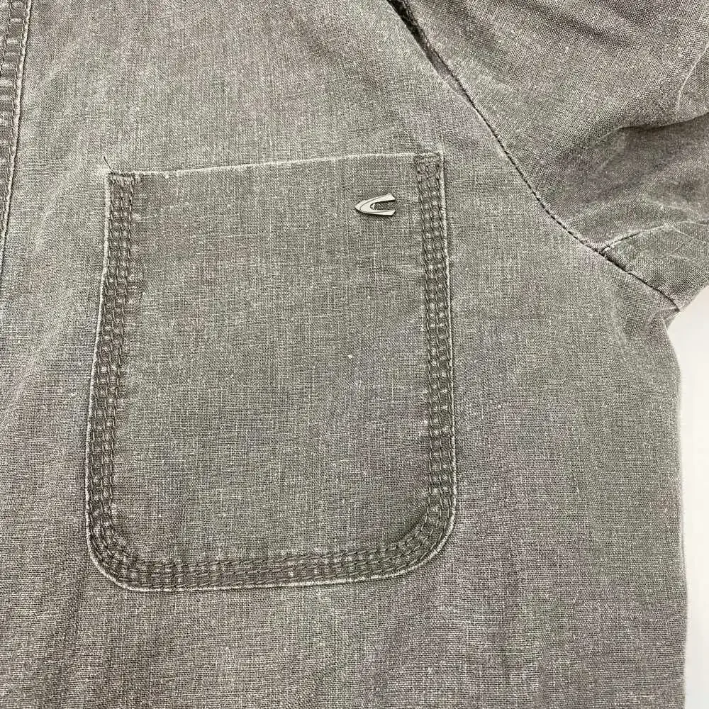 Camel Active Gray Linen Blend Shacket | OS Regular